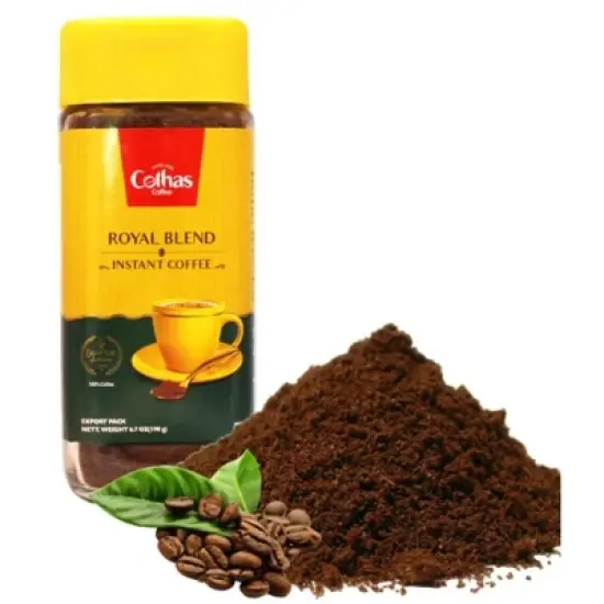 Cothas Traditional Royal Blend Instant Coffee Powder - Pack of 4 ,  Each Bottle 190g = 8lbs [ Coffee : 100% ] image {6}