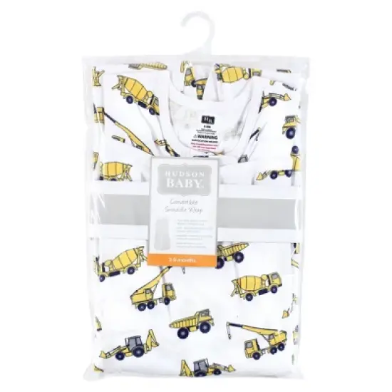 Hudson Baby Infant Boy Convertible Swaddle Sleep Sack, Construction image {1}
