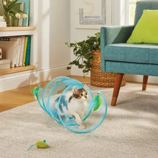 Spring Tunnel Cat Tunnel - Blue - Boots & Barkley&trade; image {2}