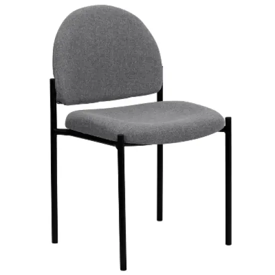 Emma and Oliver Comfort Stackable Steel Side Reception Chair image {7}