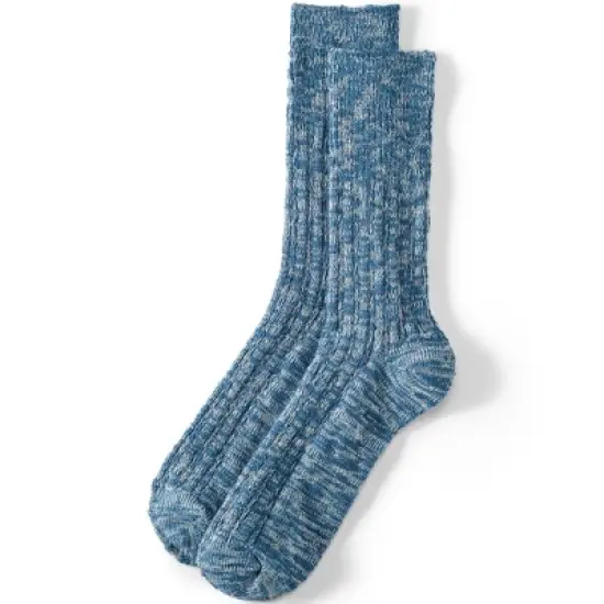 Lands' End Women's Marled Crew Socks image {4}