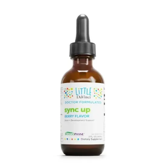 Little DaVinci sync up - Liquid Supplement for Kids to Support Cognitive Function, Social Interaction, and More* - Berry Flavor - 60mL, 60 Servings image {6}