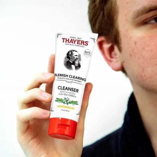 Thayers Natural Remedies Witch Hazel Lemon Blemish Clearing Cleanser - 4 fl oz image {4}