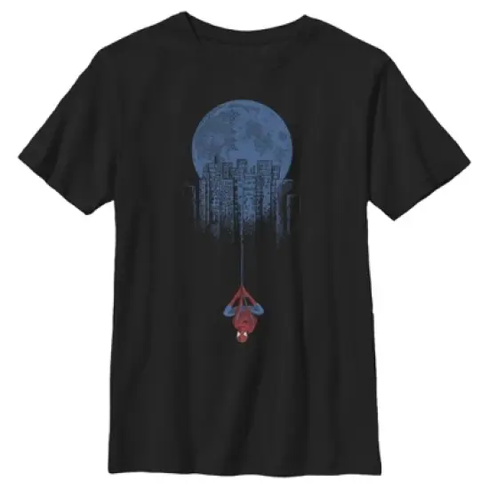 Boy's Marvel Spider-Man Moon T-Shirt image {3}