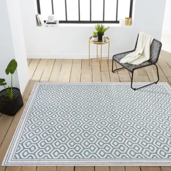 Marvao Diamond Trellis Indoor/Outdoor Area Rug - JONATHAN Y image {10}