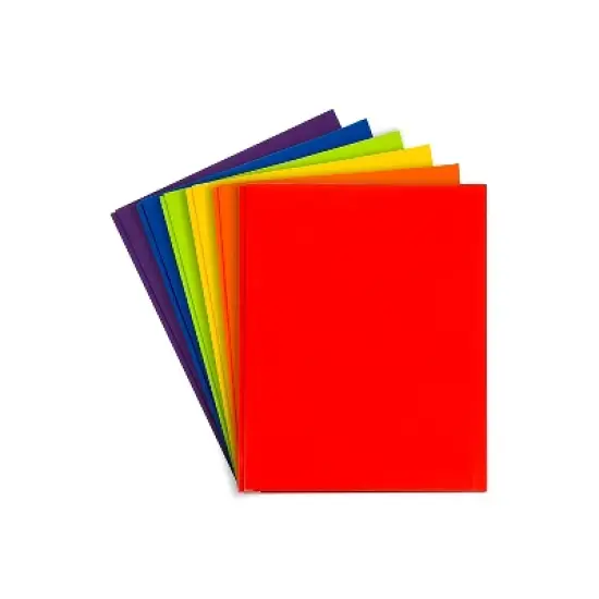 JAM Paper Two-Pocket School Folders with 3 Fasteners Assorted Colors 385GCASSRT image {1}