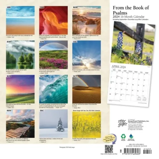 StarGifts 2024 Wall Calendar 12"x12" From the Book of Psalms image {1}