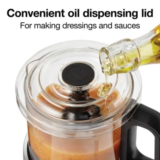 Proctor Silex 3.5 Cup Food Chopper Gray - 72870: Electric Veggie Chopper & Dicer, Dishwasher-Safe, 350W, Silver image {5}