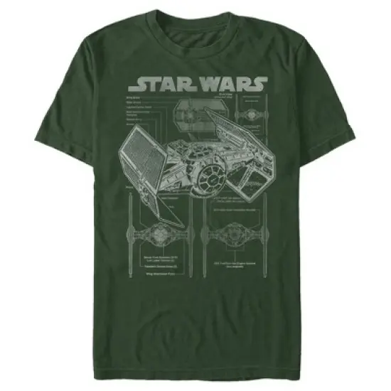 Men's Star Wars TIE Fighterprint T-Shirt image {6}
