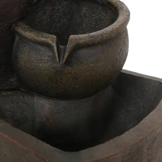 30.75" Bochas Faux Stone Fountain - Christopher Knight Home image {3}