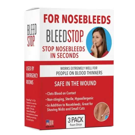 BleedStop Nosebleed Strips - 3pk image {1}