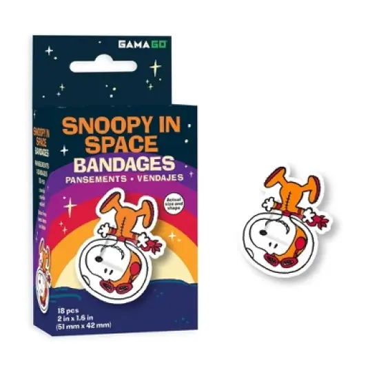 Gamago Peanuts Snoopy In Space Adhesive Bandages | 18 Count image {5}