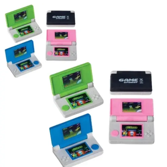 Level Up Your Erasing! 8-Pack Retro Handheld Video Game Erasers. image {3}
