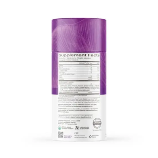 Om Mushrooms Supplement 30 Servings Vegan Powder - Hot Chocolate - 8.4oz image {1}