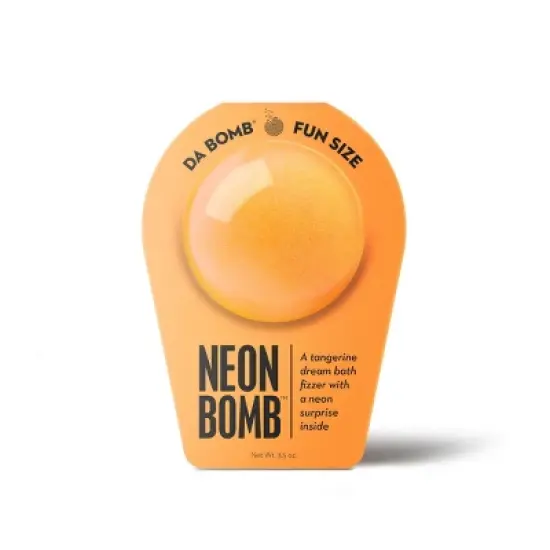 Da Bomb Bath Fizzers Neon Orange Tangerine Bath Bomb - 3.5oz image {7}