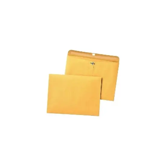 Quality Park Redi File Clasp Envelope 12 x 9 Brown Kraft 100/Box 38090 image {3}
