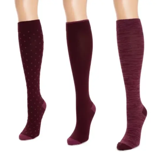 MUK LUKS Women's 2 Pair Pack Compression Socks image {2}