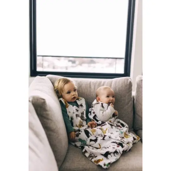 Little Unicorn 2-way Zipper Muslin Sleep Bag Wearable Blanket image {6}