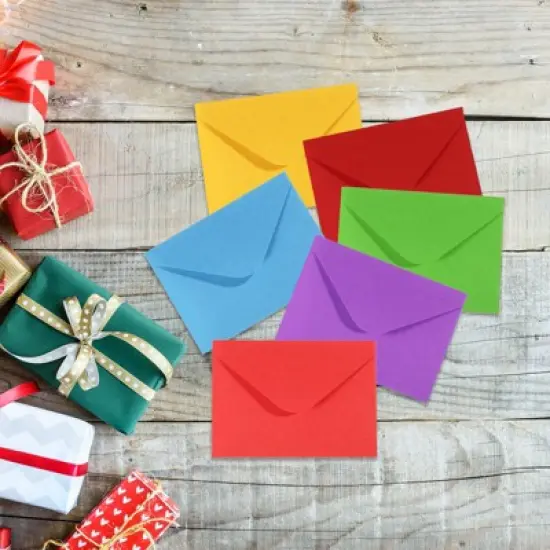 Unique Bargains Sturdy Paper Blank Card Envelopes with String Tie Closure 50 Pcs image {5}