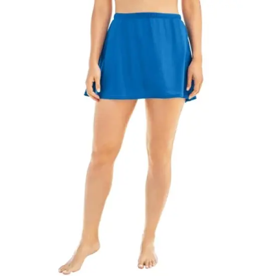 Swim 365 Women&rsquo;s Plus Size A-Line Swim Skirt with Built-In Brief image {5}