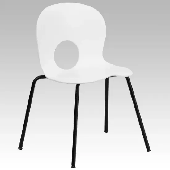 Emma and Oliver Multipurpose Designer Plastic Cafe Stack Chair image {11}
