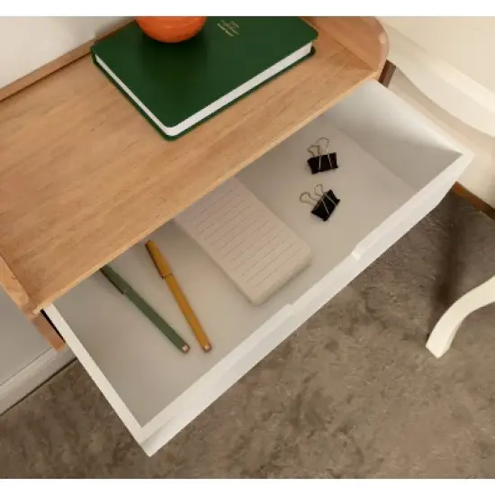 18" x 7" Kitt Floating Side Table Shelf White/Natural - Kate & Laurel All Things Decor image {7}
