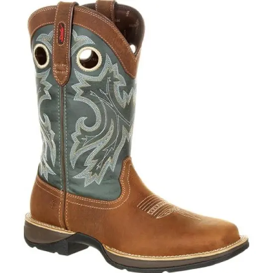 Men's Rebel by Durango Pull-On Western Boot, DDB0131, Saddlehorn and Clover image {7}