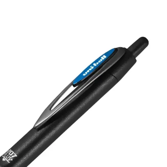uni-ball uniball 207 Plus+ Retractable Gel Pens Medium Point 0.7mm Blue Ink Dozen (70463) image {4}