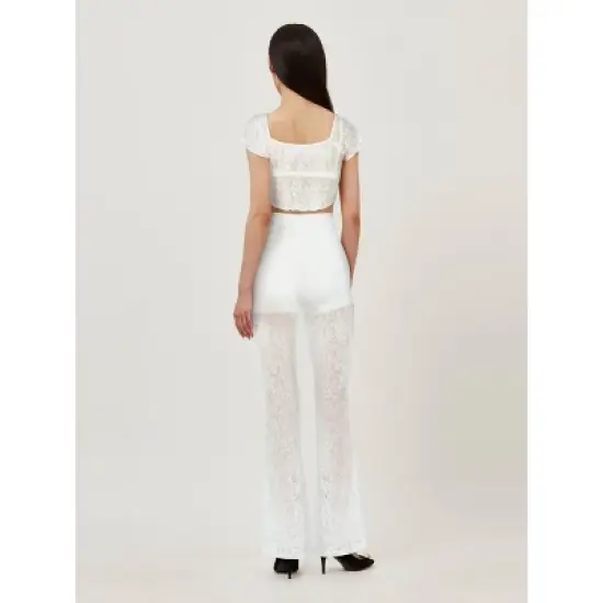 Women's Coastal Cowgirl Lace Flare Pant image {2}