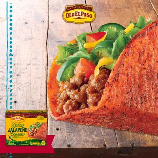 Old El Paso Gluten Free Taco Shells Bold Jalapeno Cheddar - 5.4oz image {2}