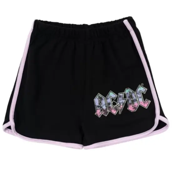 AC/DC Girls T-Shirt and French Terry Shorts Outfit Set Toddler  image {2}