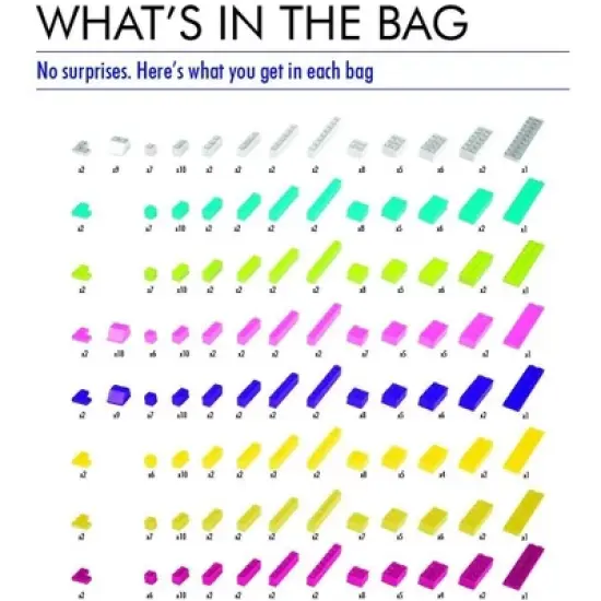 Big Bag of Bricks Classic Building Bricks - Pastel, 500 Pieces image {1}