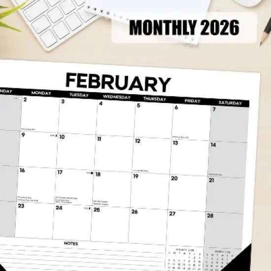 Willow Creek Press 22"x17" 2026 Basic Large Monthly Deskpad image {3}