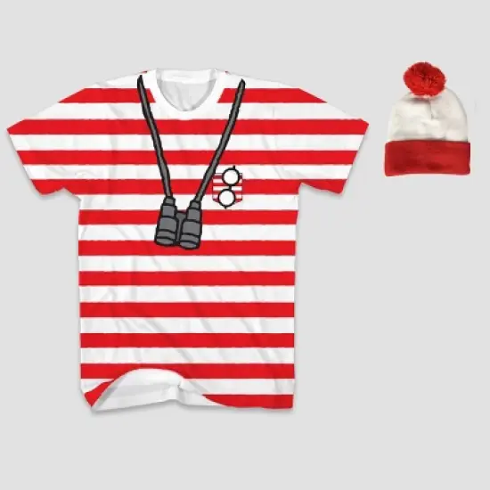 Men's Where's Waldo? Short Sleeve Graphic T-Shirt - White/Red image {4}