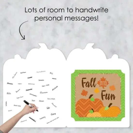 Big Dot of Happiness Pumpkin Patch - Fall, Halloween or Thanksgiving Giant Greeting Card - Big Shaped Jumborific Card image {2}