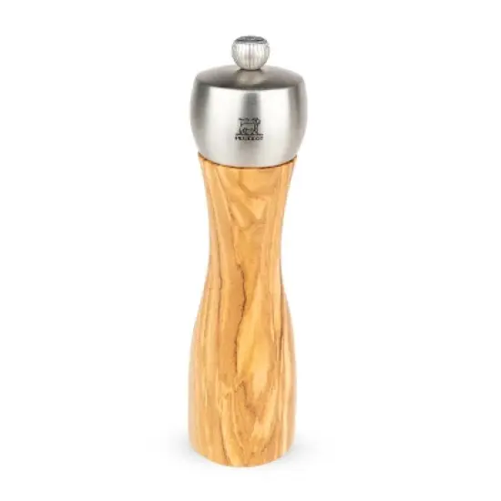 Peugeot | Fidji Pepper Mill, Wood/Stainless, Olive Wood, 20 cm - 8 in image {4}