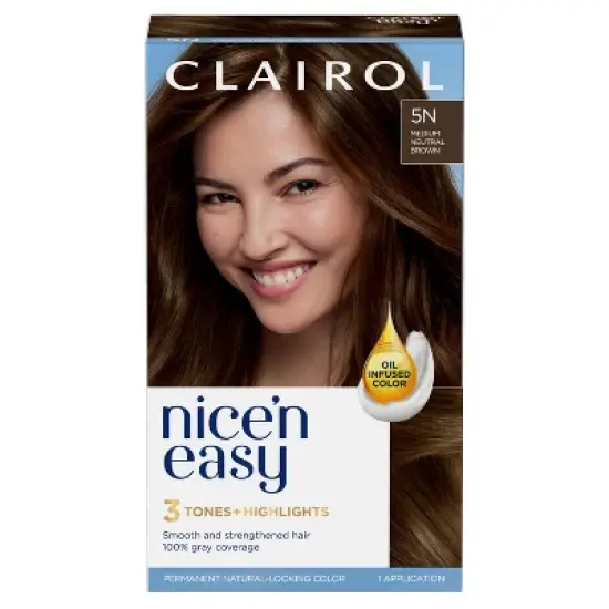Clairol Nice'n Easy Permanent Hair Color - Brown image {14}