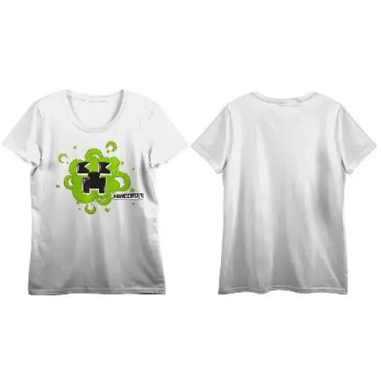 Minecraft Classic Gadget Juniors White Graphic Tee image {4}
