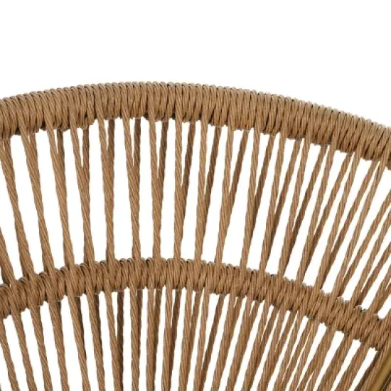 Outdoor Wicker Lounge Chairs with Cushions,Papasan Style Patio Chairs for Balcony or Poolside-Maison Boucle image {6}