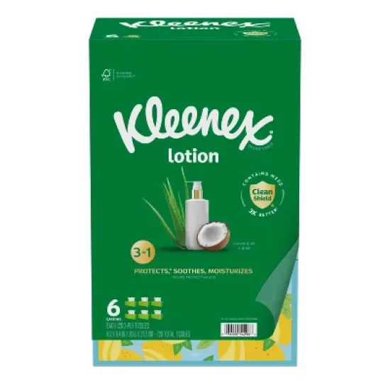 Kleenex Lotion 3-Ply Facial Tissue image {1}