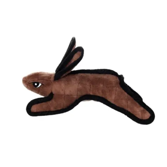 Tuffy Jr. Barnyard Rabbit Dog Toy - Brown image {4}