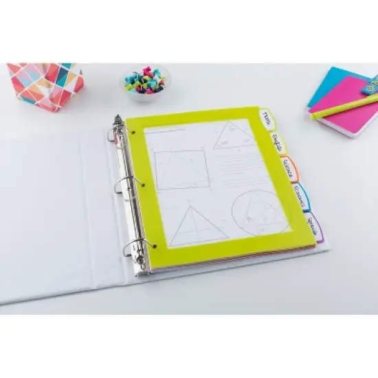 Avery Ultralast Big Tab Plastic Dividers for 3 Ring Binders, 5 Tab Set, Multicolor, 2 Sets (24900) image {5}