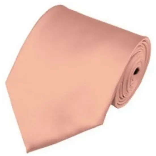 Solid Color 3.5 Inch Wide And 62 Inch Extra Long Necktie For Big & Tall Men image {10}