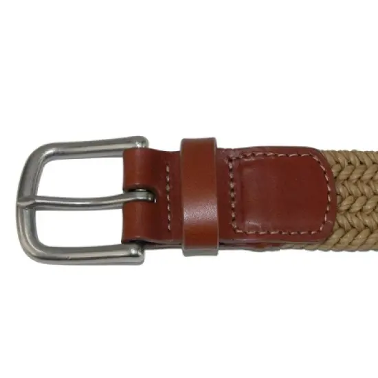 CrookhornDavis Men's Boca Braided Waxed Cotton Stretch Belt image {3}