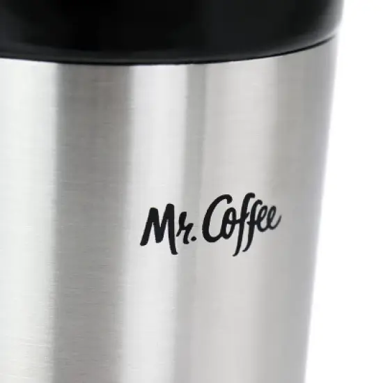 Mr. Coffee 16oz Stainless Steel and Stoneware Travel Mug image {3}