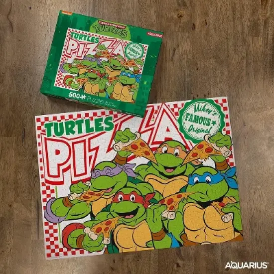 Aquarius Puzzles Teenage Mutant Ninja Turtles Pizza 500 Piece Jigsaw Puzzle image {2}