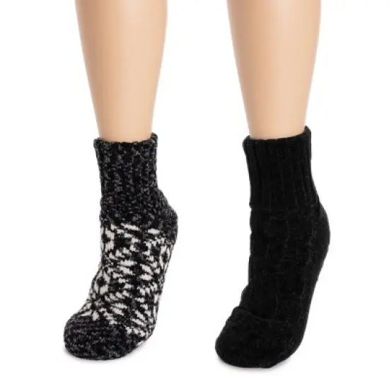 MUK LUKS Women's 2 pack Chenille Cabin Socks image {3}
