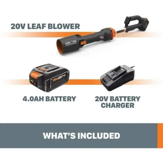 Worx WG543 20V Power Share LEAFJET Cordless Leaf Blower with Brushless Motor image {5}