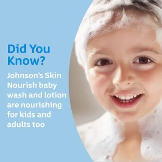 Johnson's Skin Nourishing Moisture Baby Body Wash, Aloe Scent & Vitamin E, Hypoallergenic - 20.3 fl oz image {2}