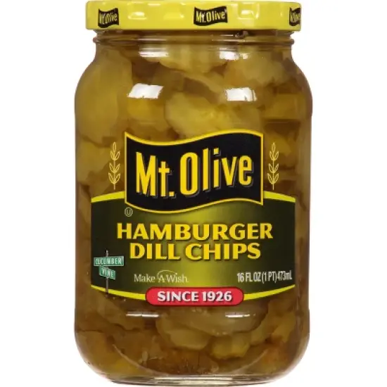 Mt. Olive Hamburger Dill Pickle Chips - 16oz image {7}